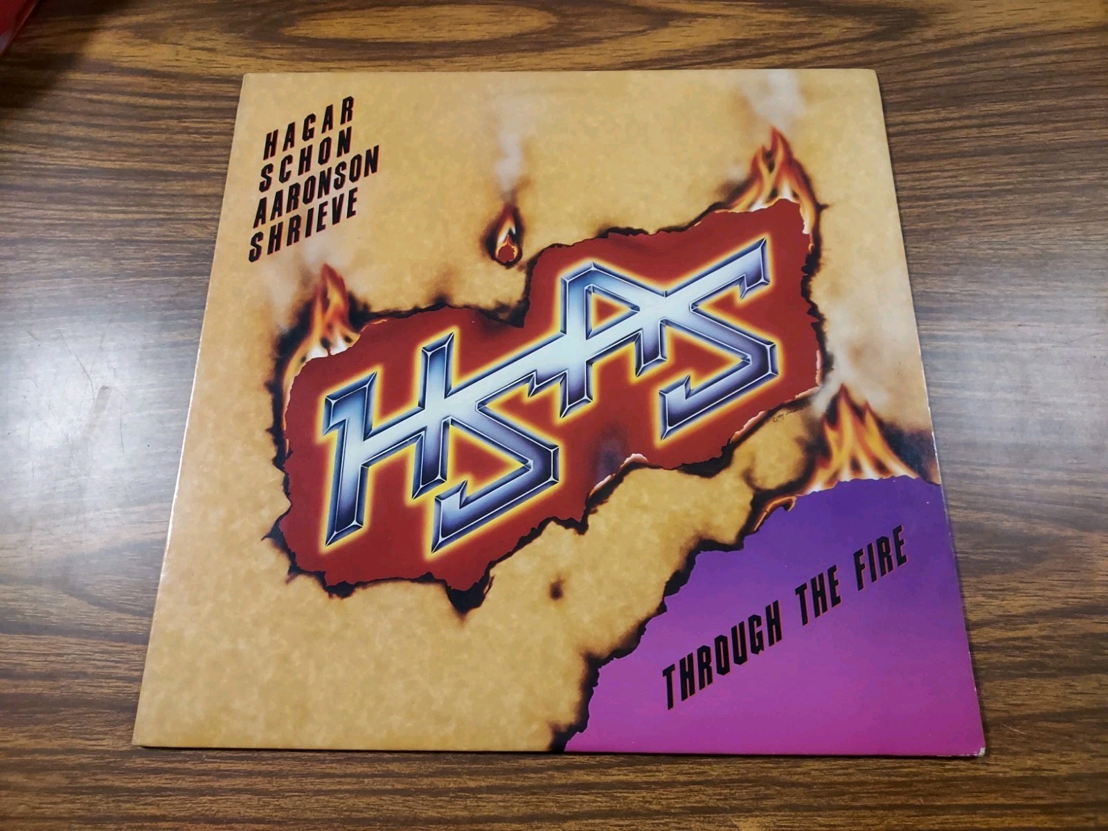 Hagar Schon Aaronson Shrieve* Through The Fire*VINYL GEFFEN GHS 4023 EX/VG+ 1985 Hagar Schon Aaronson Shrieve* Through The Fire*VINYL GEFFEN GHS 4023 EX/VG+ 1985