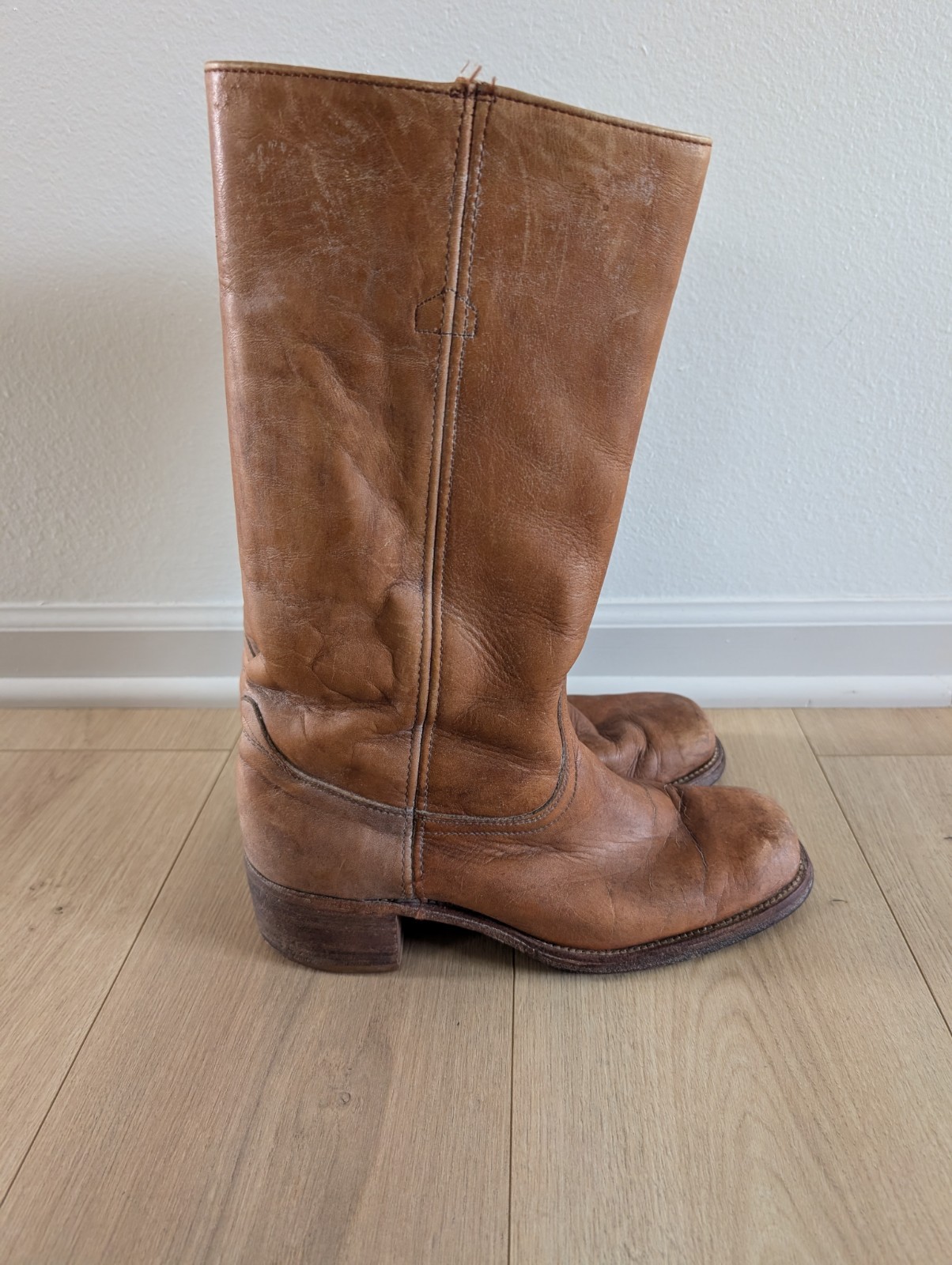 Vintage Frye Campus Boots | USA Made | 1970s | Men’s 9 1/2 Black Label RARE