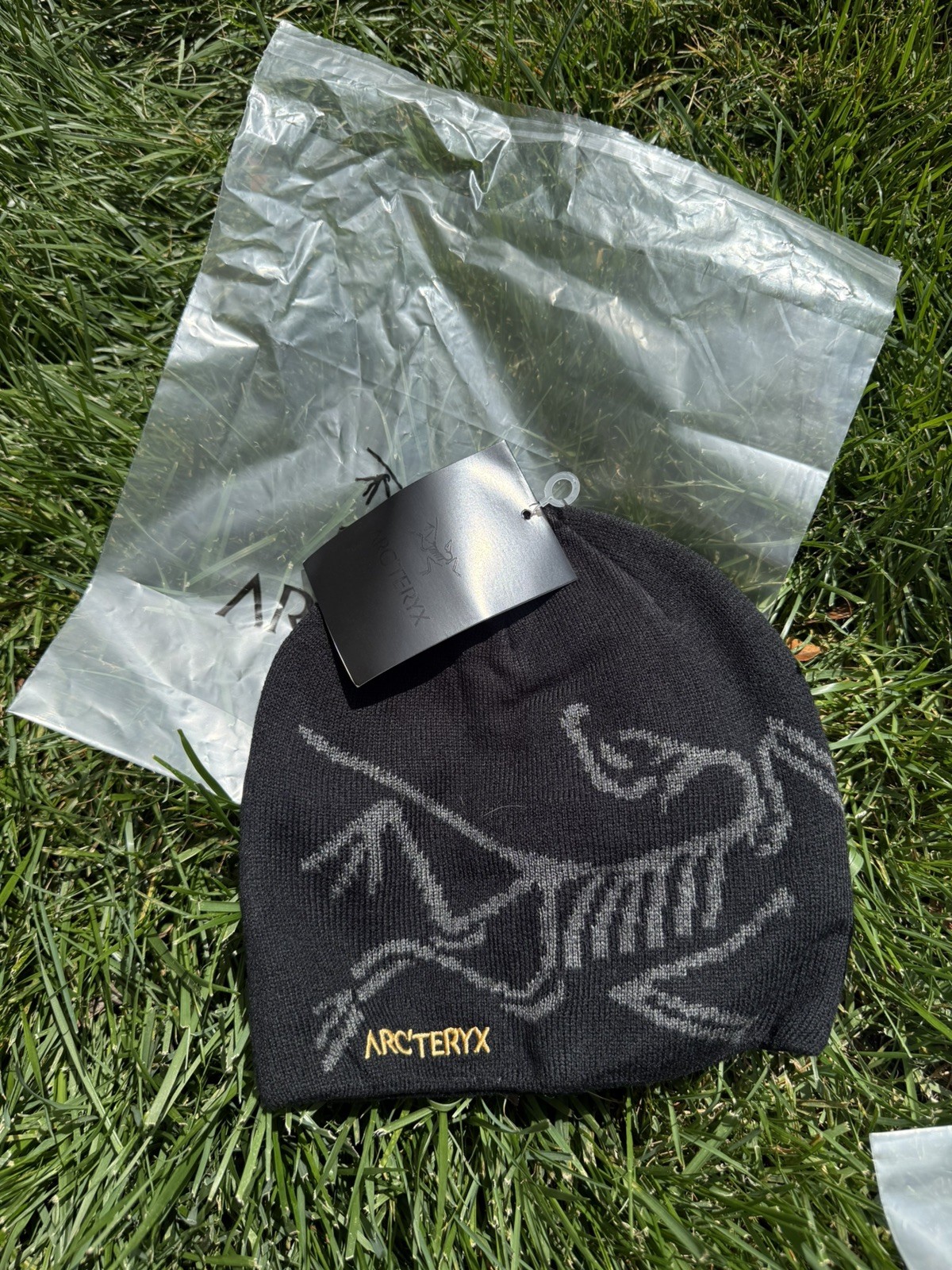 Arc'teryx Black Grey Beanie Hat Arc'teryx Black Grey Beanie Hat