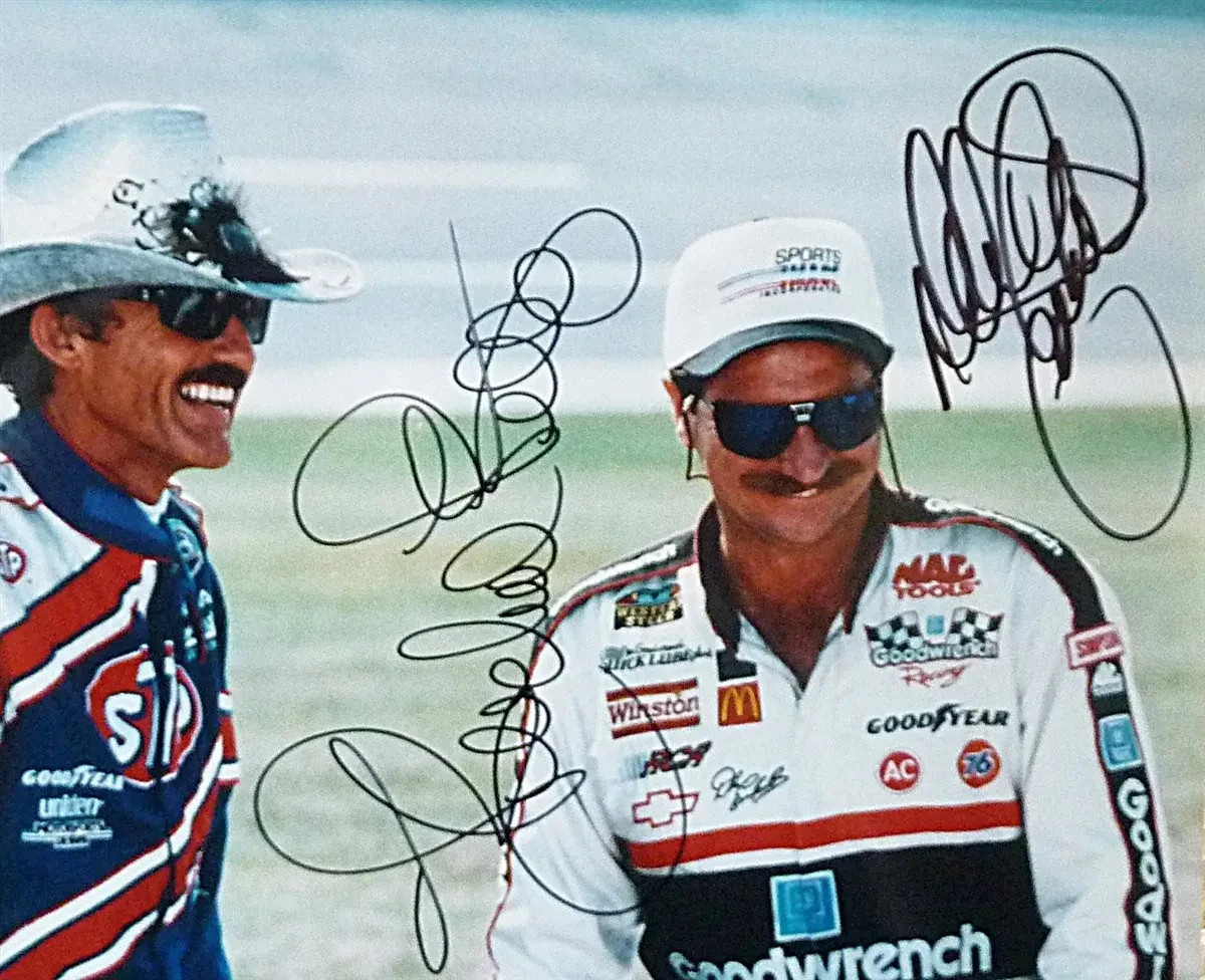 RICHARD PETTY DALE EARNHARDT NASCAR 8.5X11 PRINTED SIGNATURE / AUTOGRAPH REPRINT RICHARD PETTY DALE EARNHARDT NASCAR 8.5X11 PRINTED SIGNATURE / AUTOGRAPH REPRINT