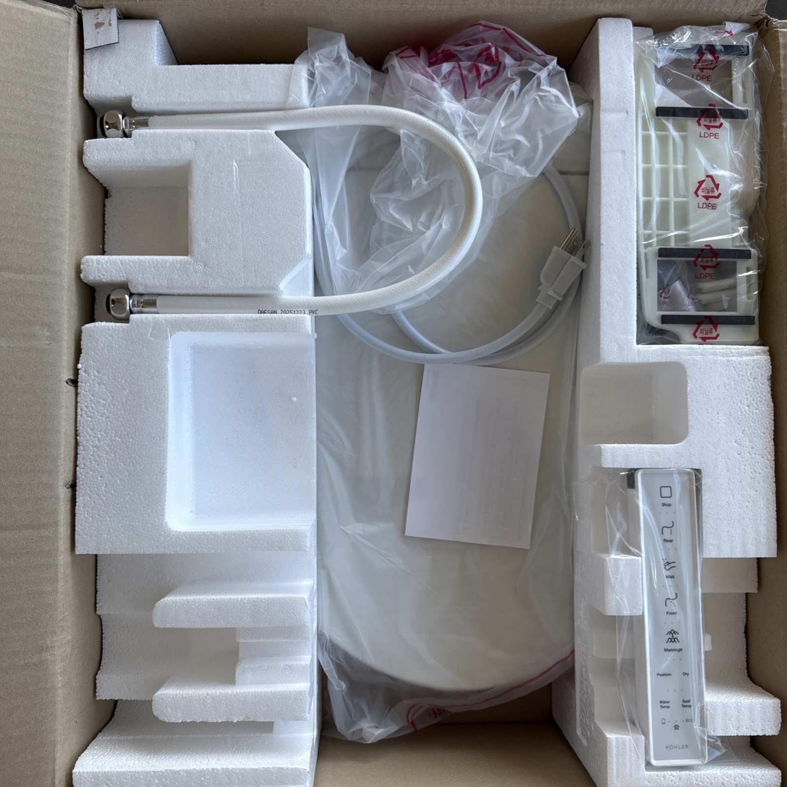 Kohler PureWash E805 ROUND Bidet Seat w/ Remote Control 39396-0 Kohler PureWash E805 ROUND Bidet Seat w/ Remote Control 39396-0