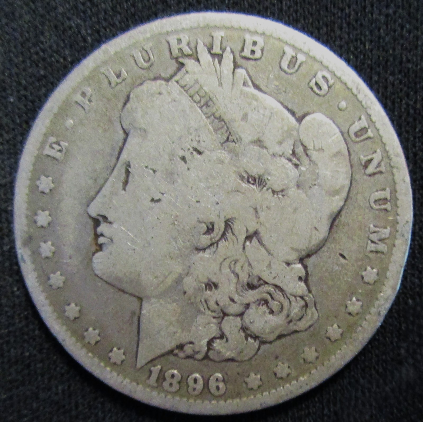 1896-O Morgan Silver Dollar-New Orleans Liberty Head-90% Silver Coin Ungraded