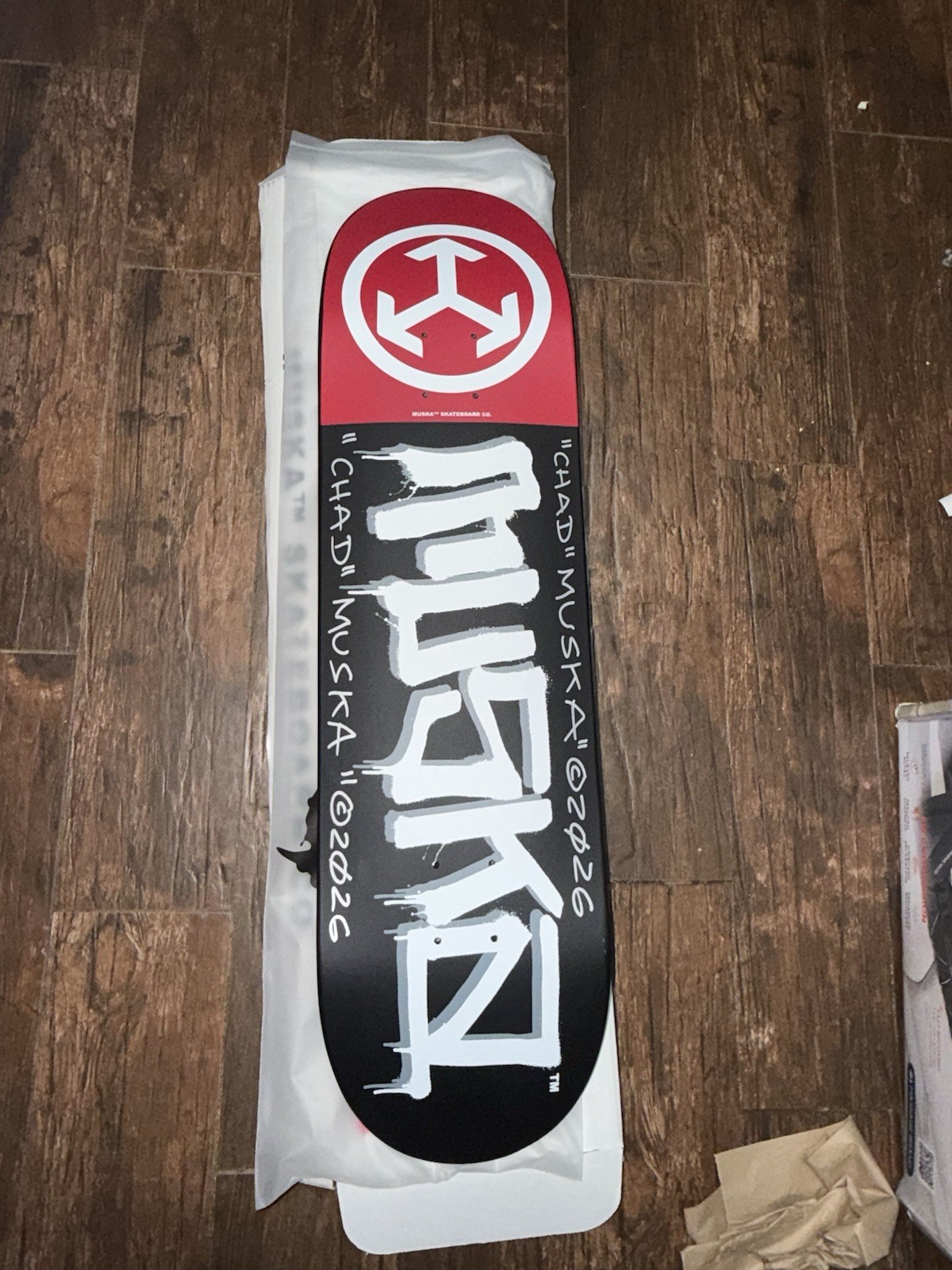 Chad Muska Skateboard Deck 8.5” Muska Logo 2026 Brand New Rare Chad Muska Skateboard Deck 8.5” Muska Logo 2026 Brand New Rare