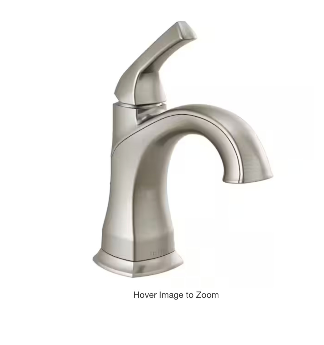 Delta Portwood Single Hole Single-Handle Bathroom Faucet Brushed Nickel Delta Portwood Single Hole Single-Handle Bathroom Faucet Brushed Nickel