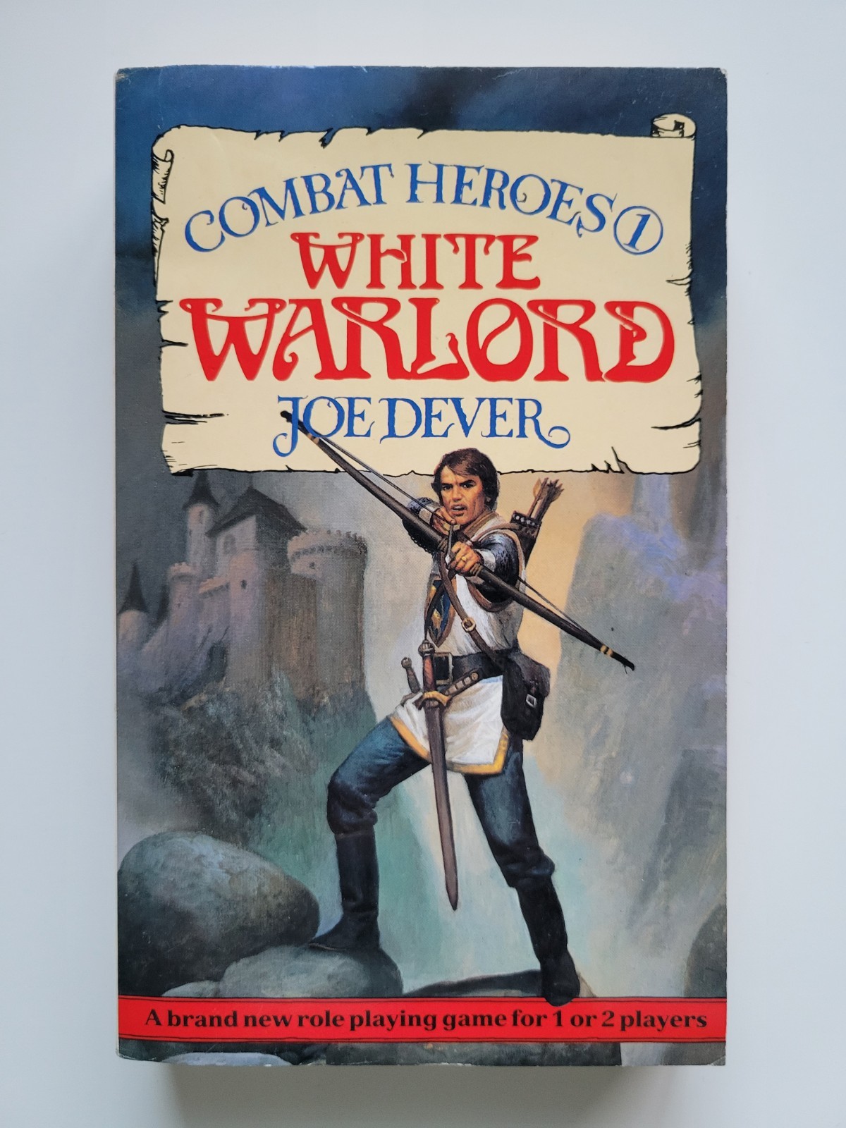 1986 COMBAT HEROES (NO WRITING) WHITE WARLORD JOE DEVER PAPERBACK ROLE PLAYING