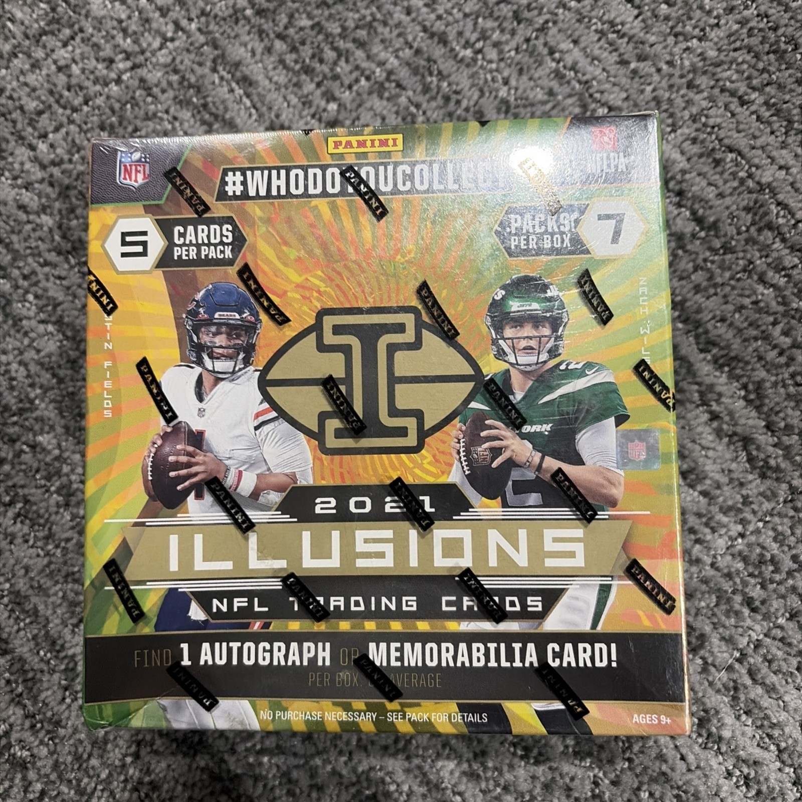 Panini 2021 ILLUSIONS NFL Football MEGA BOX - 35 Cards. FACTORY SEALED Panini 2021 ILLUSIONS NFL Football MEGA BOX - 35 Cards. FACTORY SEALED