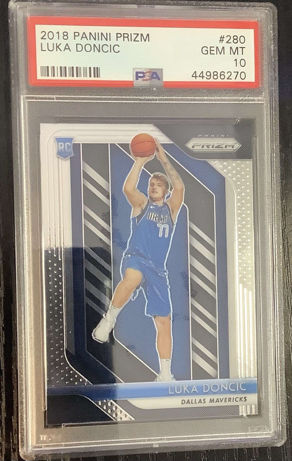 2018 Prizm Luka Doncic 280 PSA 10 Gem Mint Rookie RC Dallas Mavericks 2018 Prizm Luka Doncic 280 PSA 10 Gem Mint Rookie RC Dallas Mavericks