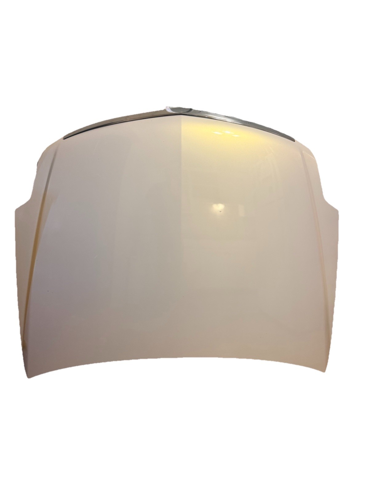 06-11 CADILLAC DTS HOOD WHITE DIAMOND PEARL  98U