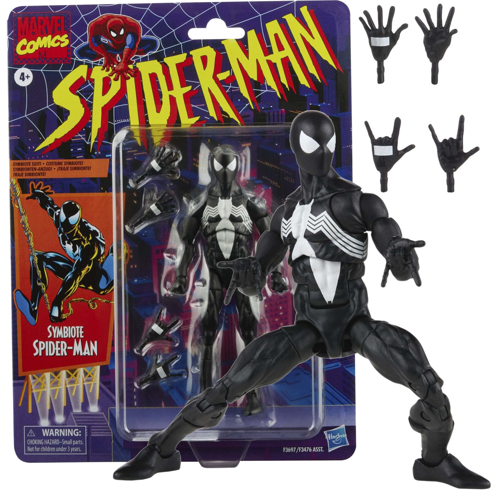 Hasbro Marvel Legends Symbiote Spider-Man Spiderman 6\