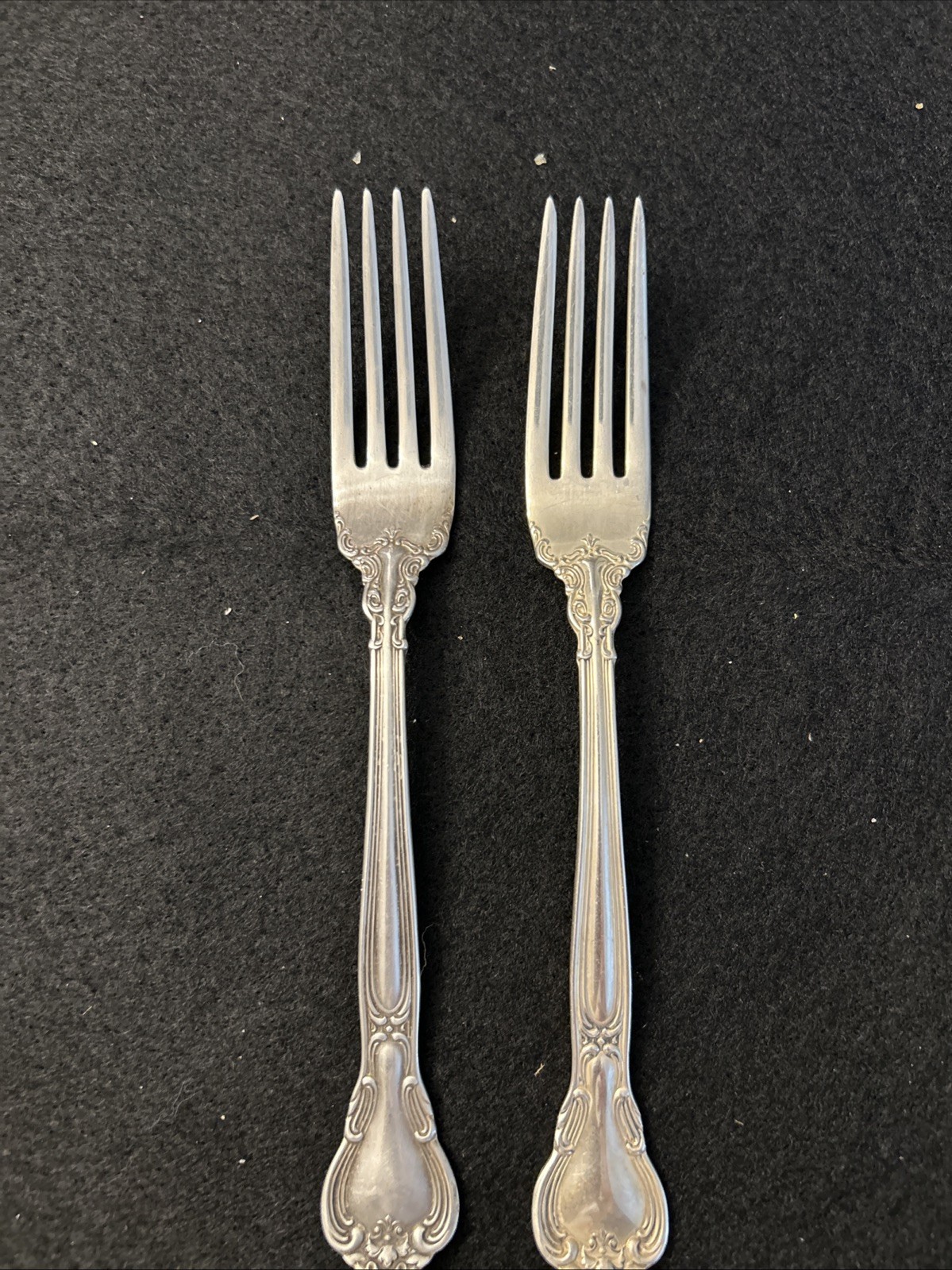 Gorham Chantilly Sterling Silver Forks 1950s Vintage 7.5 Place Setting