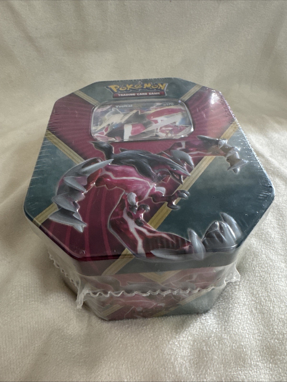 NEW POKEMON Shiny Kalos 2016 Yveltal EX - Factory Sealed Tin - XY Fates Collide