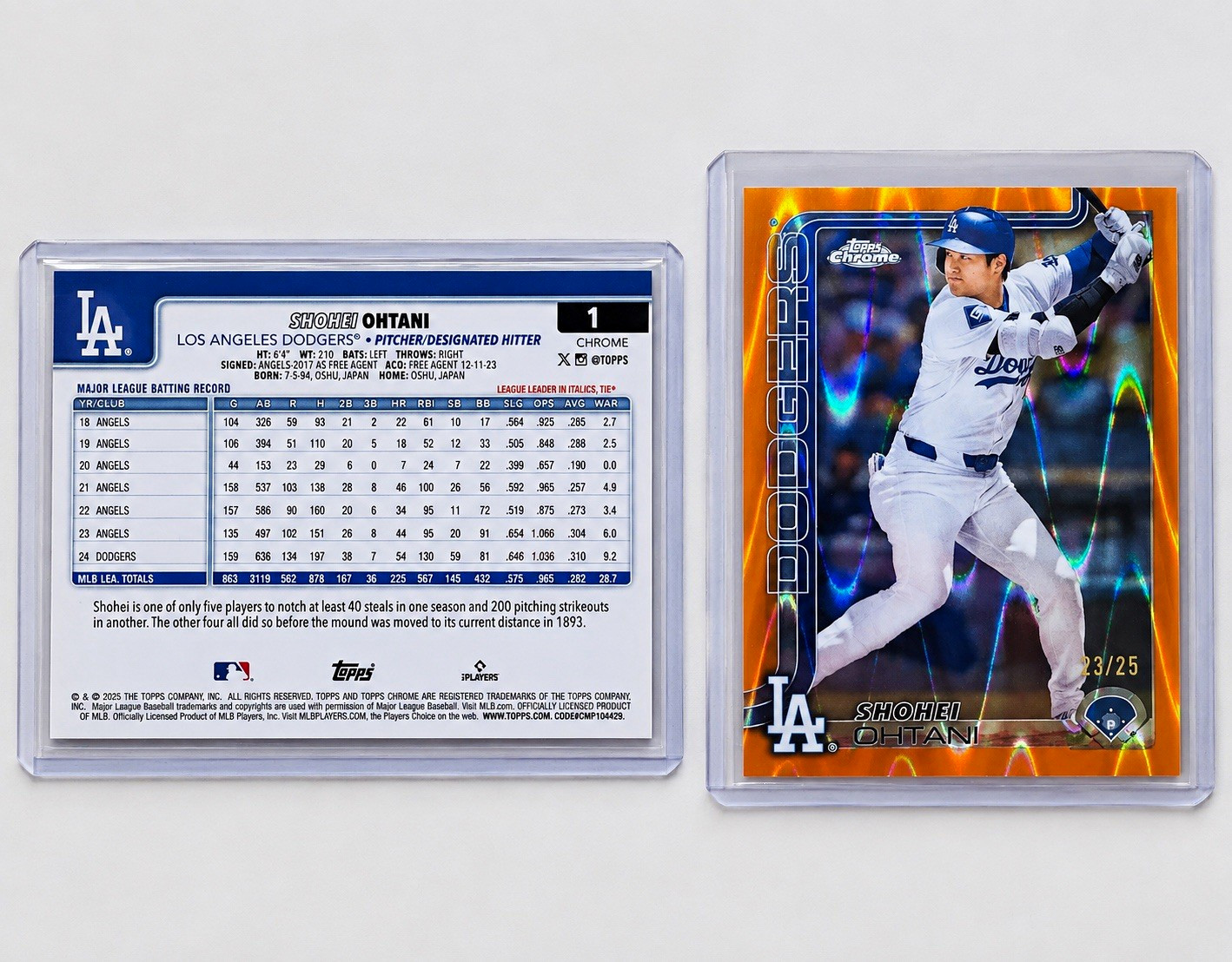 Topps Chrome 26’ Ohtani /25 , Read Description