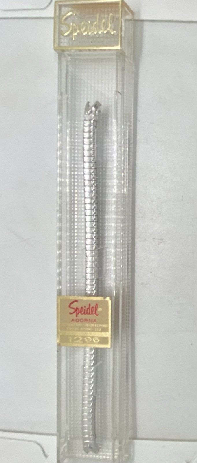 NEW VTG SPEIDEL NOS ADORNA Watch Band Silver Ladies Hook Ring End 1/20 10k G.F.