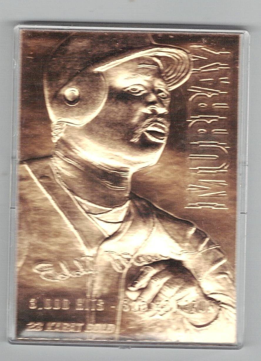 1996 Bleachers 23KT Gold Eddie Murray 500 Home Runs 688/5000 W/COA & BOX 1996 Bleachers 23KT Gold Eddie Murray 500 Home Runs 688/5000 W/COA & BOX