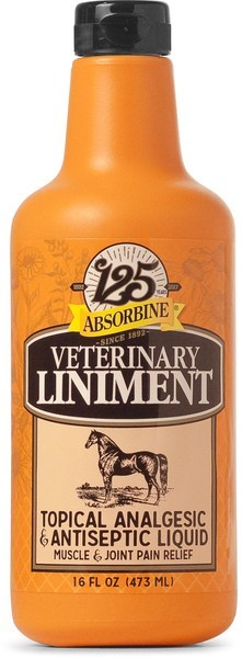 Absorbine Veterinary Liniment Liquid 16 oz Muscle & Joint Pain Relief for Horses