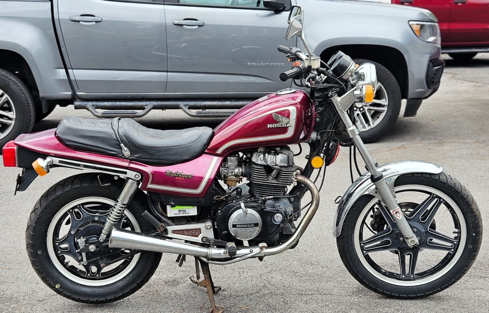 1982 Honda 450 Nighthawk CB 450SC Runs Rare Classic SEE Video Complete Bike