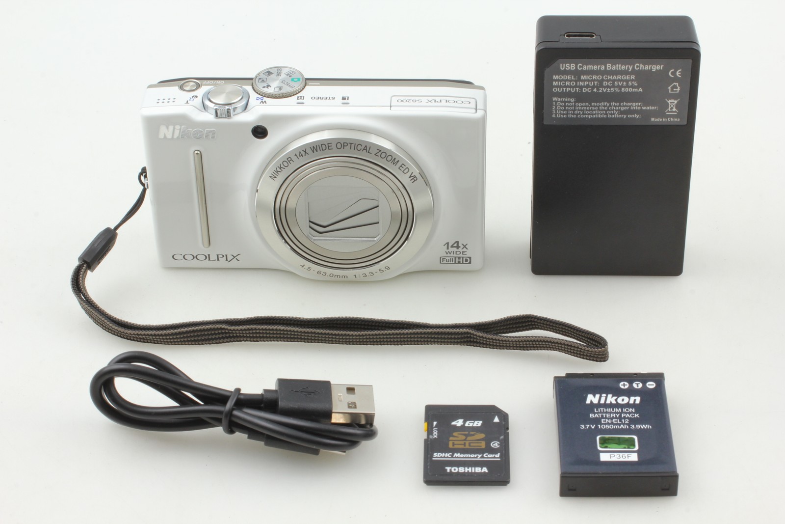 Read[Near MINT] Nikon COOLPIX S8200 16.1MP 14x Zoom Compact Digital Camera JAPAN