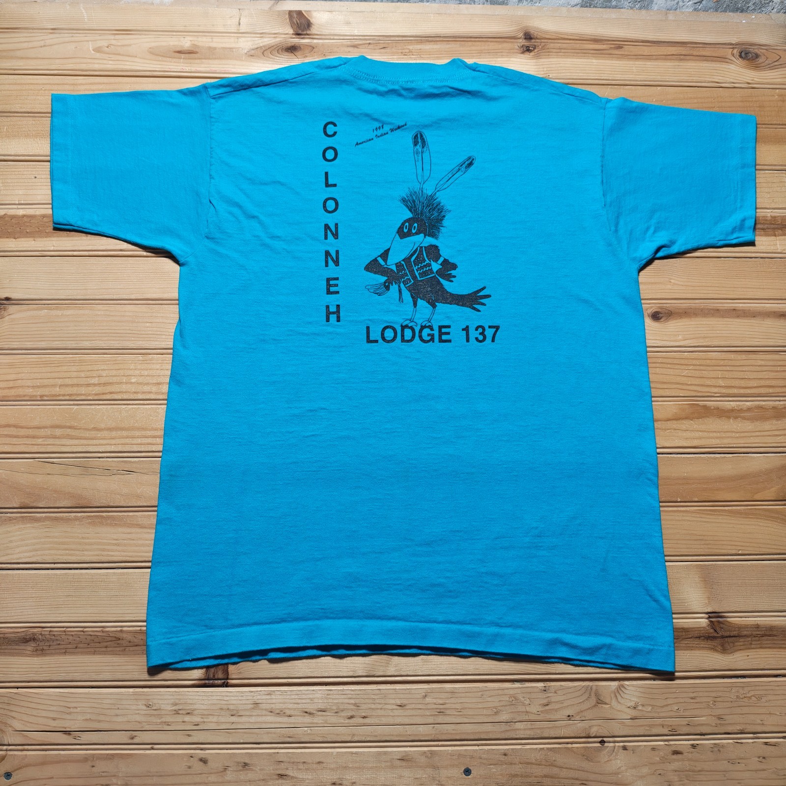 Vintage 90s Colonneh Lodge 137 American Indian Weekend Scouts Graphic T-Shirt XL