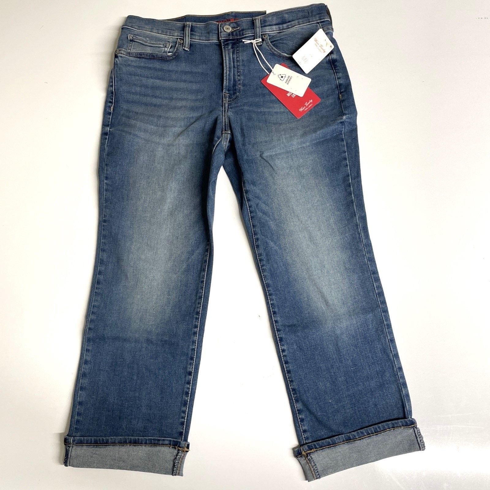 Lucky Brand Sweet Crop Mid Rise Cropped Stretch Jeans Wild Light Women\'s 10/30