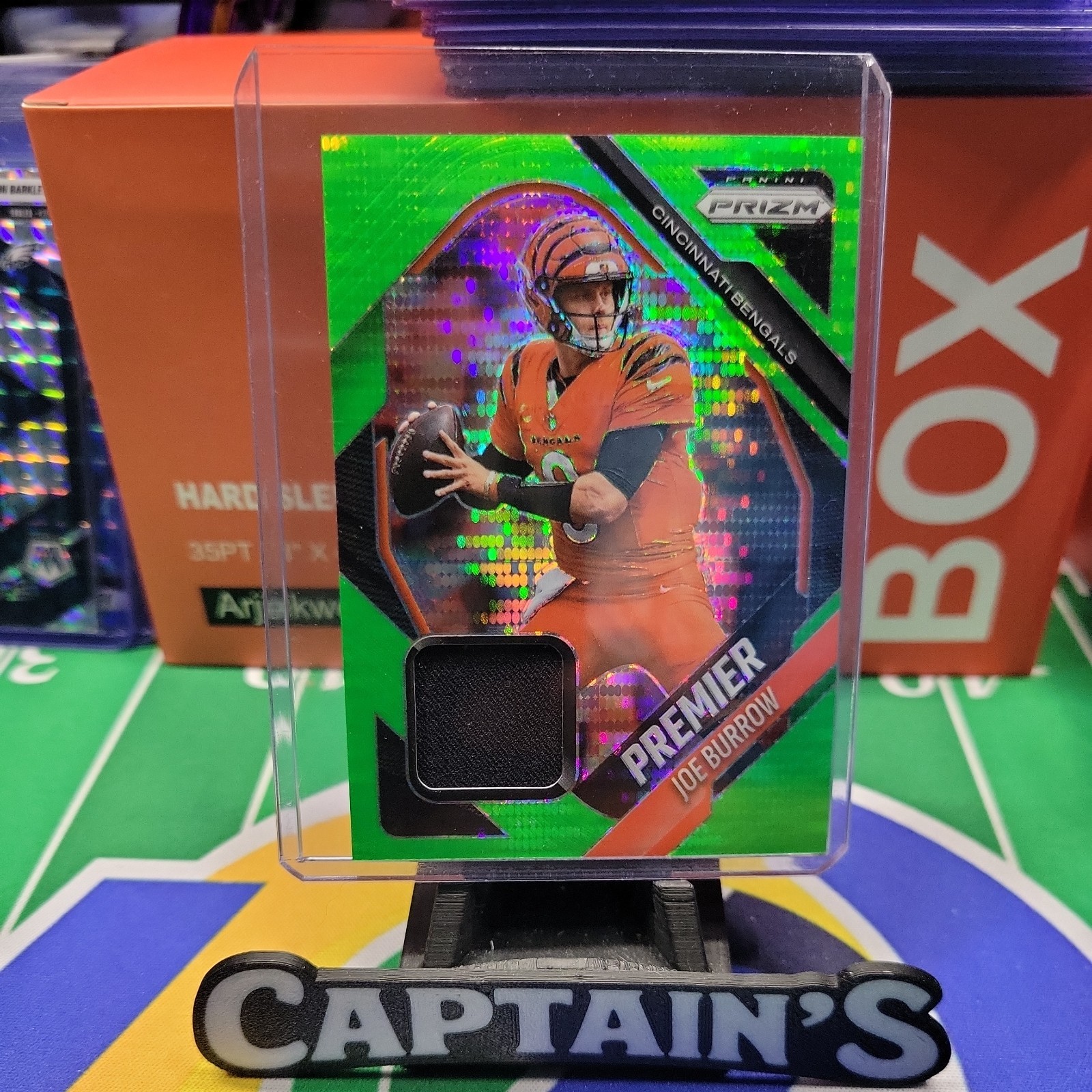 2025 Panini Prizm - Premier Jer Joe Burrow #PJY-JBW Neon GreenPulsar Prizm (MEM)