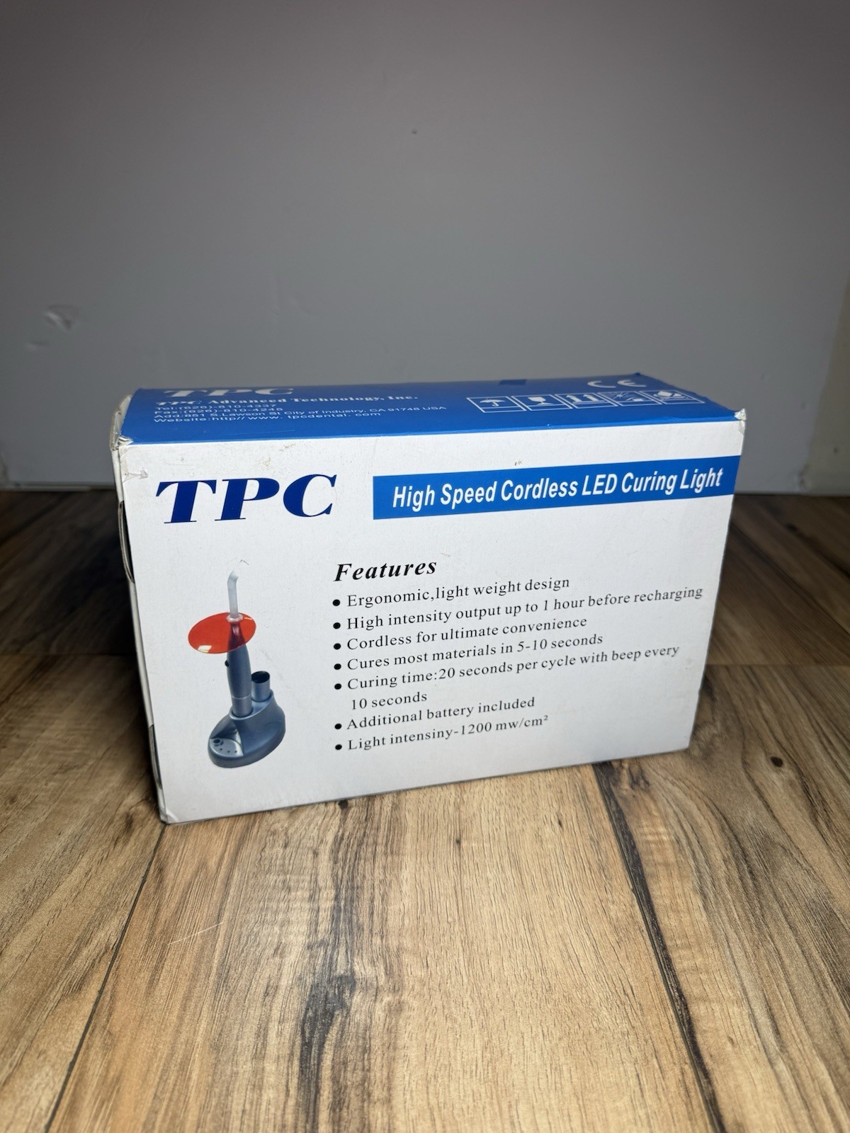TPC Advanced Technology Silver Advance LED-55 Dental Curing Light 110V OPEN BOX TPC Advanced Technology Silver Advance LED-55 Dental Curing Light 110V OPEN BOX