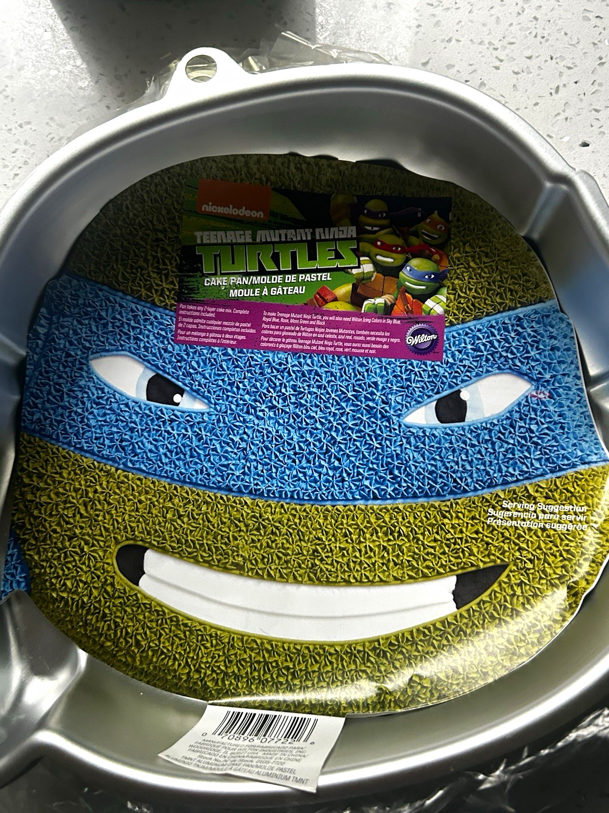 Wilton TMNT Teenage Mutant Ninja Turtles Face Aluminum Cake Pan 13x11 MPN Wilton TMNT Teenage Mutant Ninja Turtles Face Aluminum Cake Pan 13x11 MPN