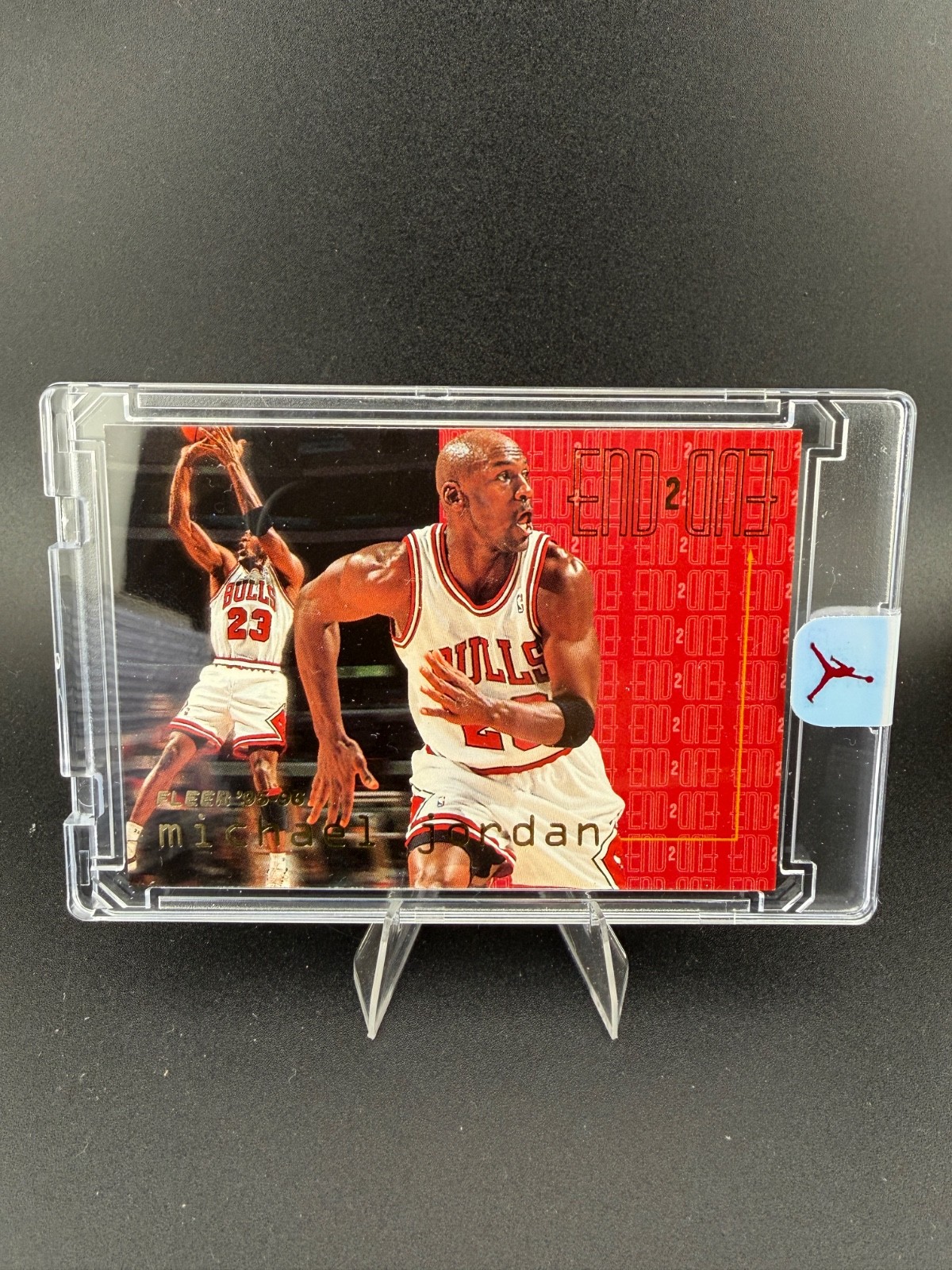 Fleer 1995-96 End 2 End Insert Michael Jordan Chicago Bulls #9 of 20 MINT