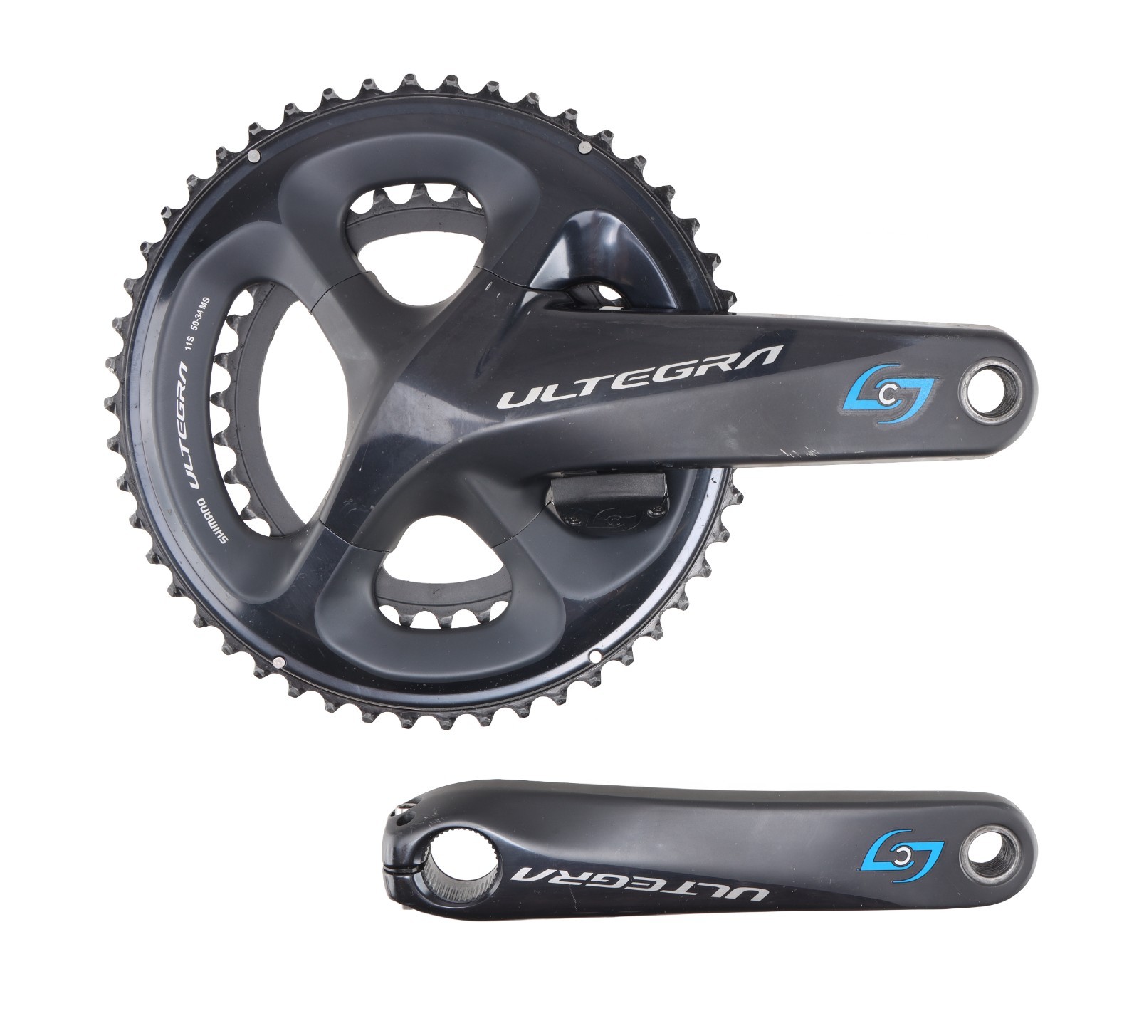 Shimano Ultegra FC-R8100 Stages G3 2x 12s Dual Sided Power Crankset 170mm 50/34T Shimano Ultegra FC-R8100 Stages G3 2x 12s Dual Sided Power Crankset 170mm 50/34T