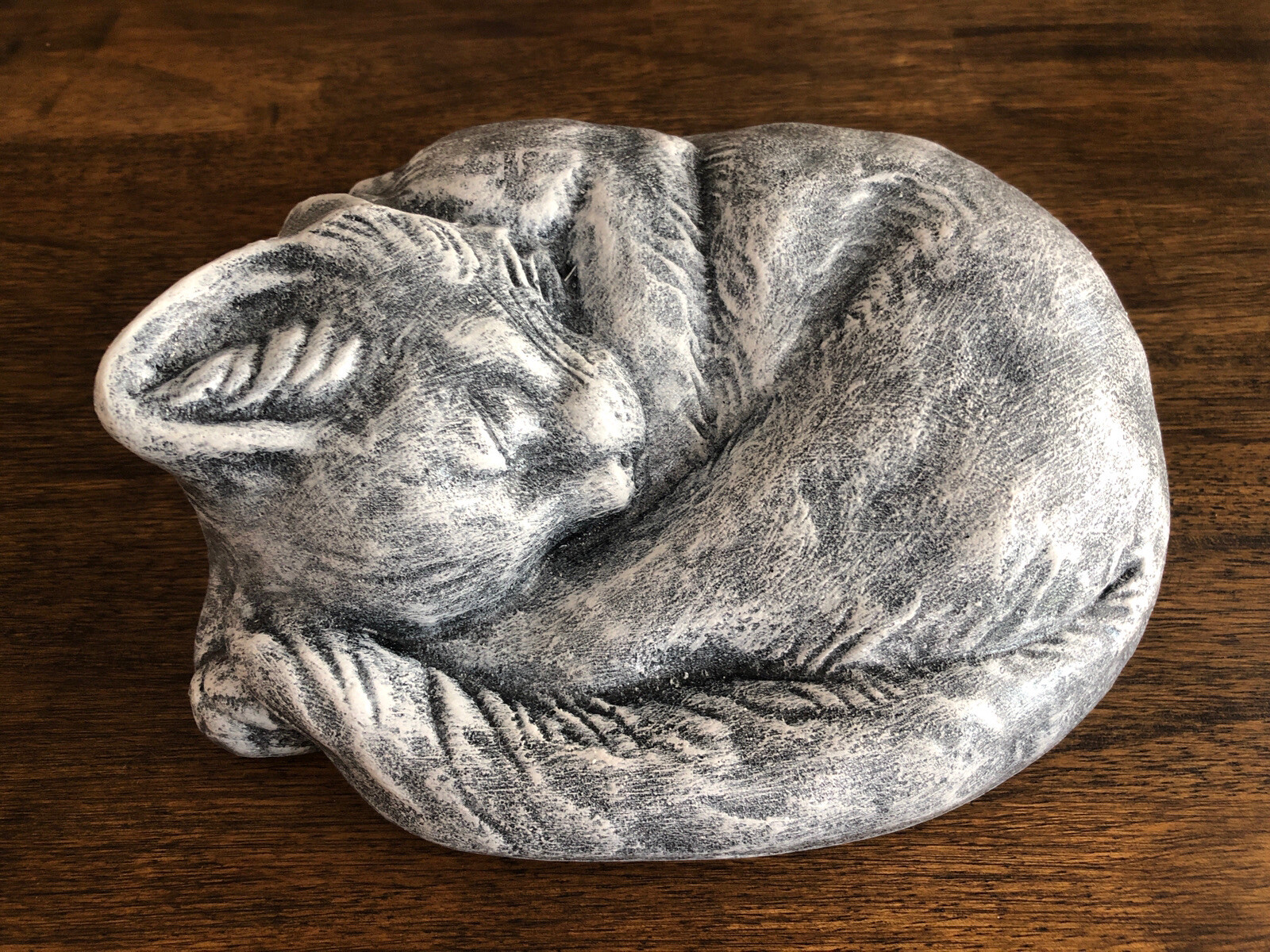 Cat Kitty Monument Statue Concrete Memorial Sleeping Grave Marker New Kitten Pet Cat Kitty Monument Statue Concrete Memorial Sleeping Grave Marker New Kitten Pet