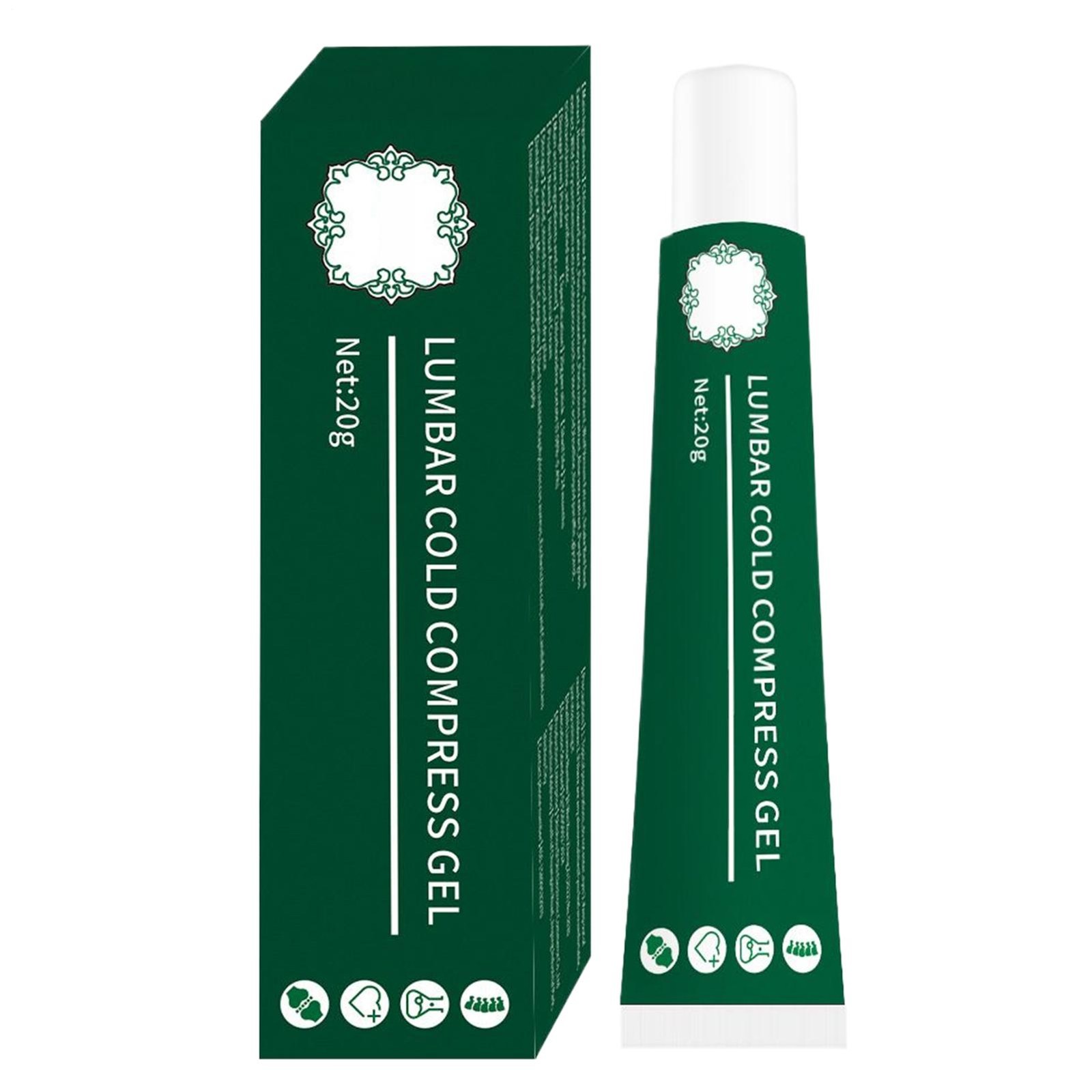 1-3PCS Lumbar Spine Cooling Gel Lumbar Spine Cold Compress Gel Natural Herbal