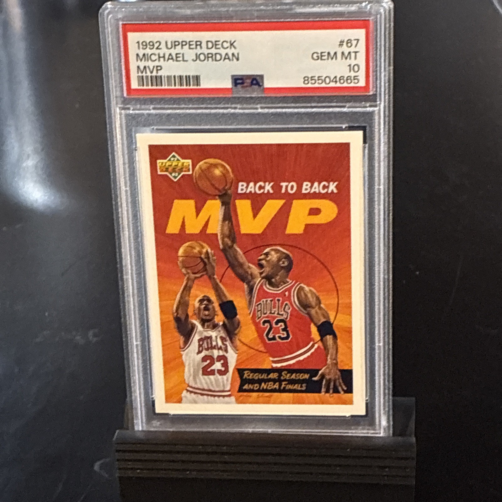 1992-93 Upper Deck - Michael Jordan #67 PSA 10 GEM MT MVP Chicago Bulls
