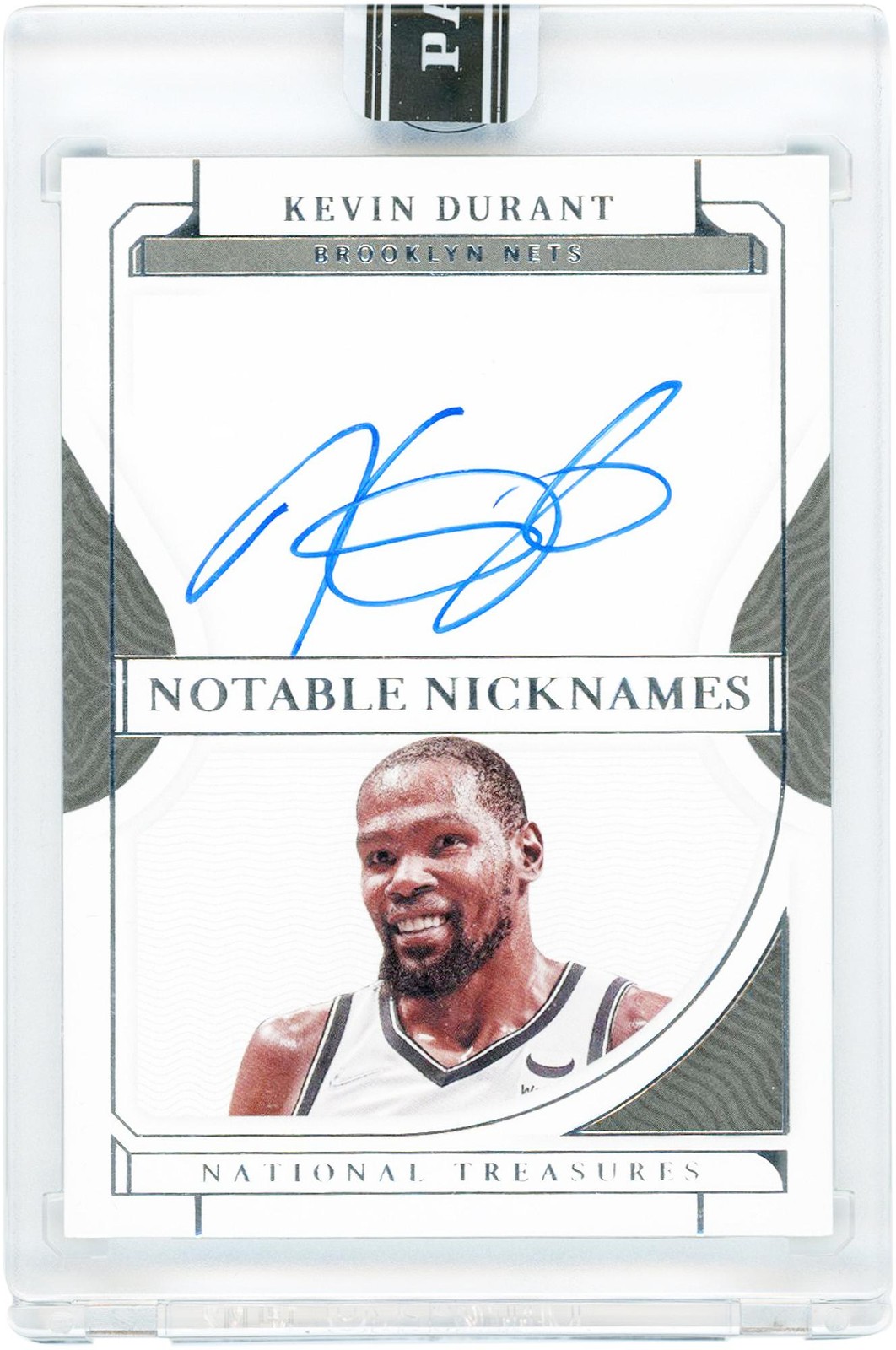 Kevin Durant Nets Signed 2022 Panini National Treasures Notable #NN-KVD 1/1 Card