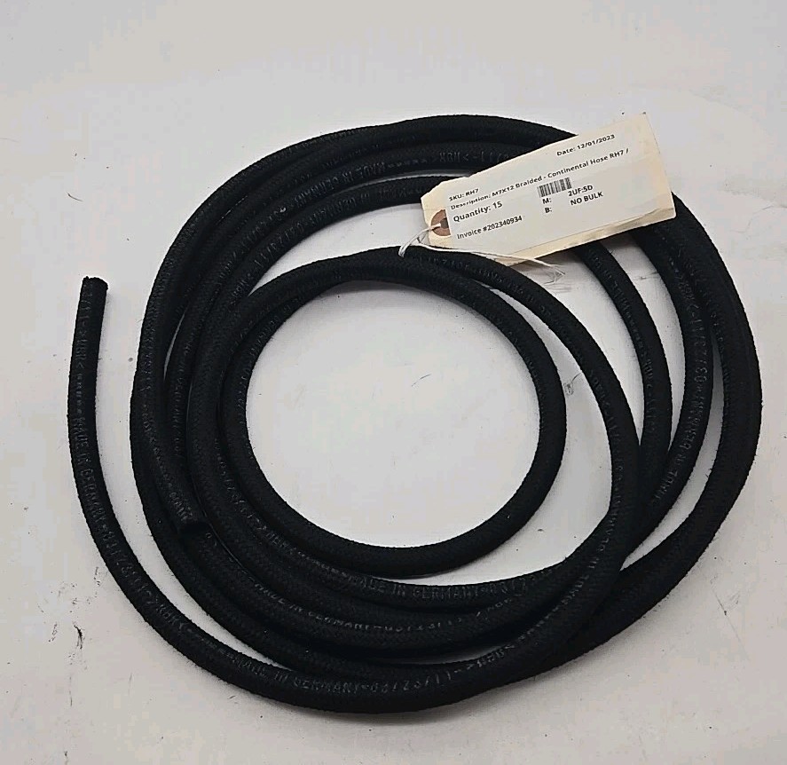 New Never Used Continental M7X12 Braided Hose 15 Ft RH7  (05)