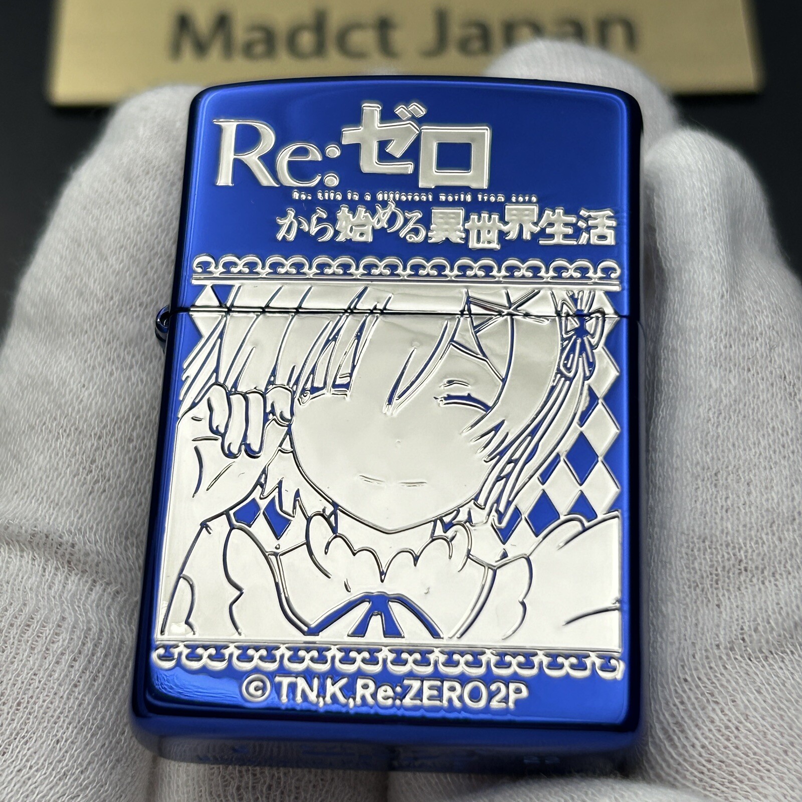 Zippo Re Zero Starting Life in Another World Rem Lighter Ion Blue Silver Japan