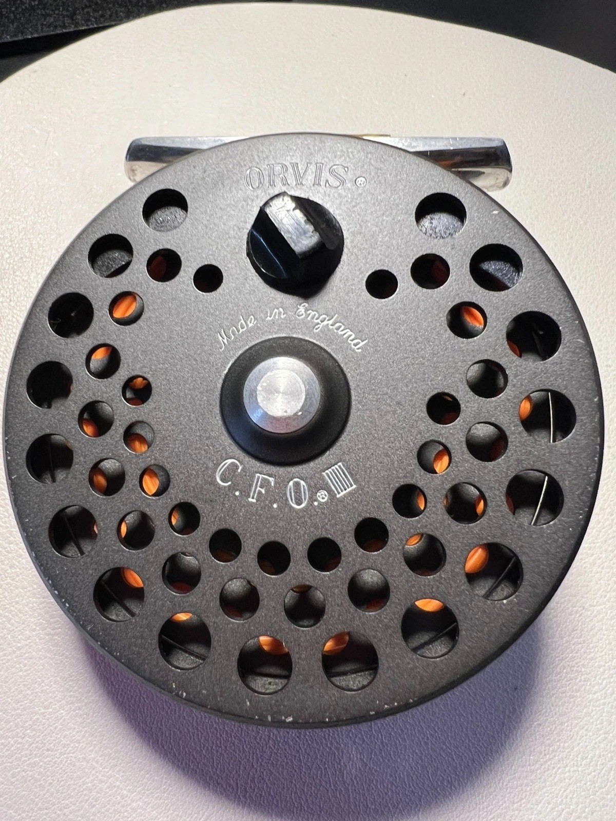 Vintage Orvis C.F.O. III Fly Reel, Made in England, 5/6 wt, with fly line