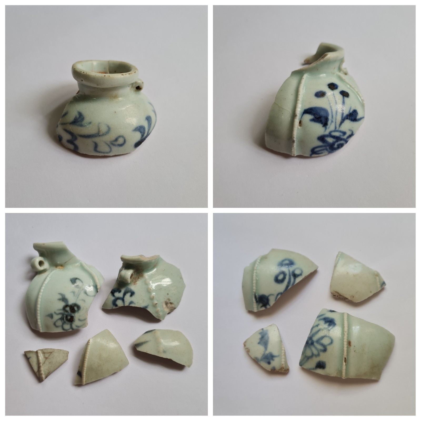 c.1350 Yuan Dynasty Blue and White Jar Jarlet Porcelain Ceramic China Antique c.1350 Yuan Dynasty Blue and White Jar Jarlet Porcelain Ceramic China Antique