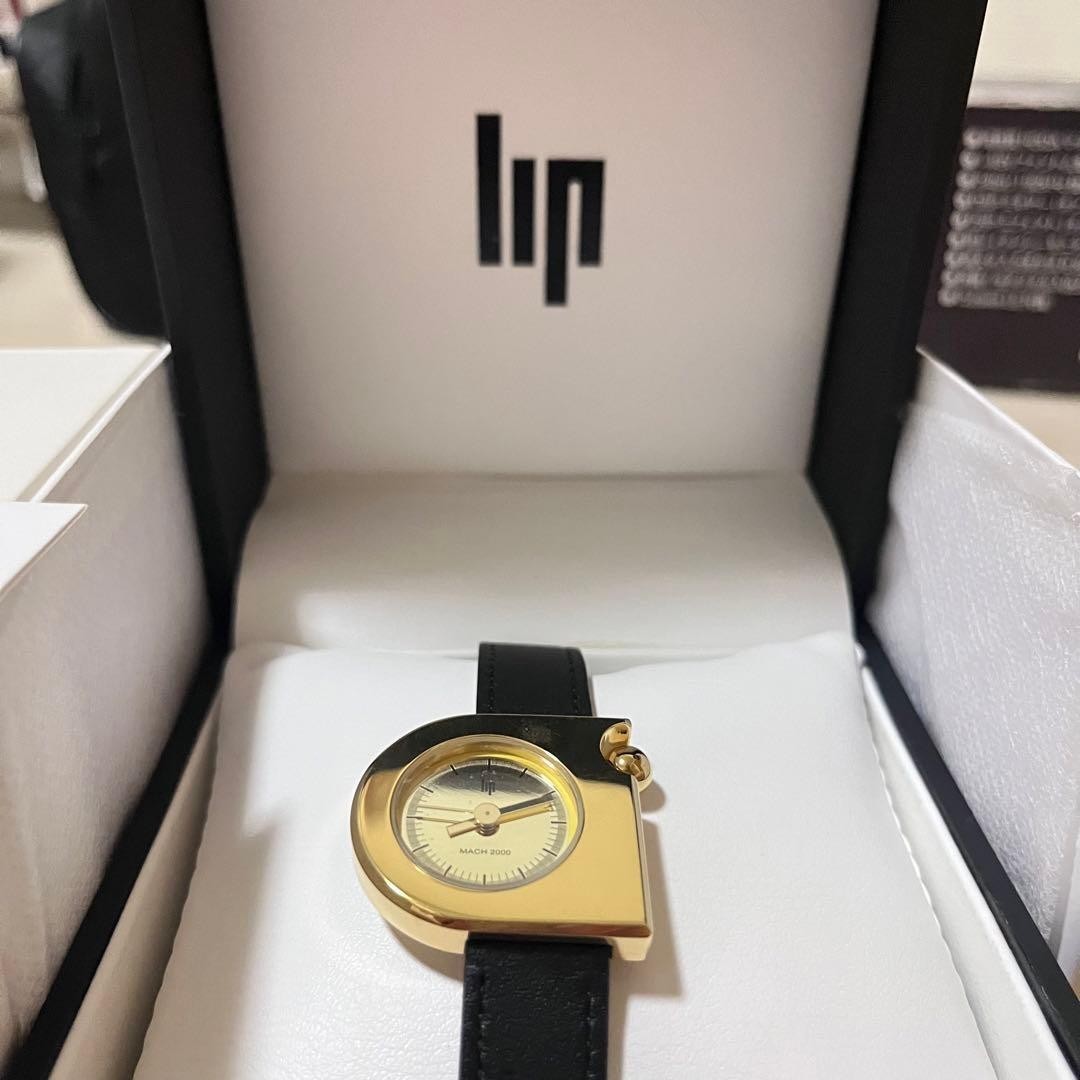 LIP Mach 2000 Watch Black Nea Mint From Japan #T0300
