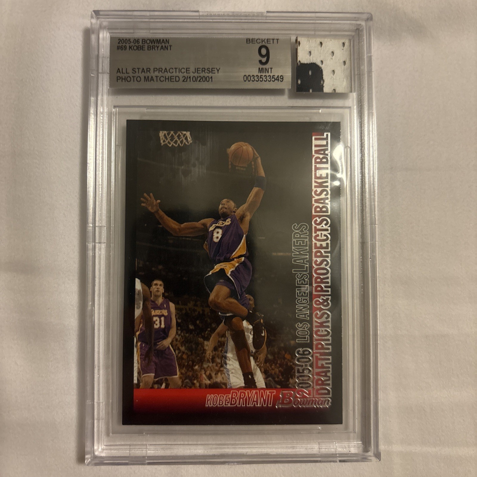 BCG 9 Jersey Fusion 2005-06 Bowman - Kobe Bryant #69 Chrome (Dual Color Patch) BCG 9 Jersey Fusion 2005-06 Bowman - Kobe Bryant #69 Chrome (Dual Color Patch)