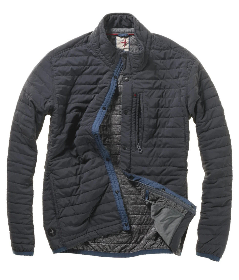 Relwen Men\'s Windzip Jacket Midnight Blue $268 size L...EXCELLENT