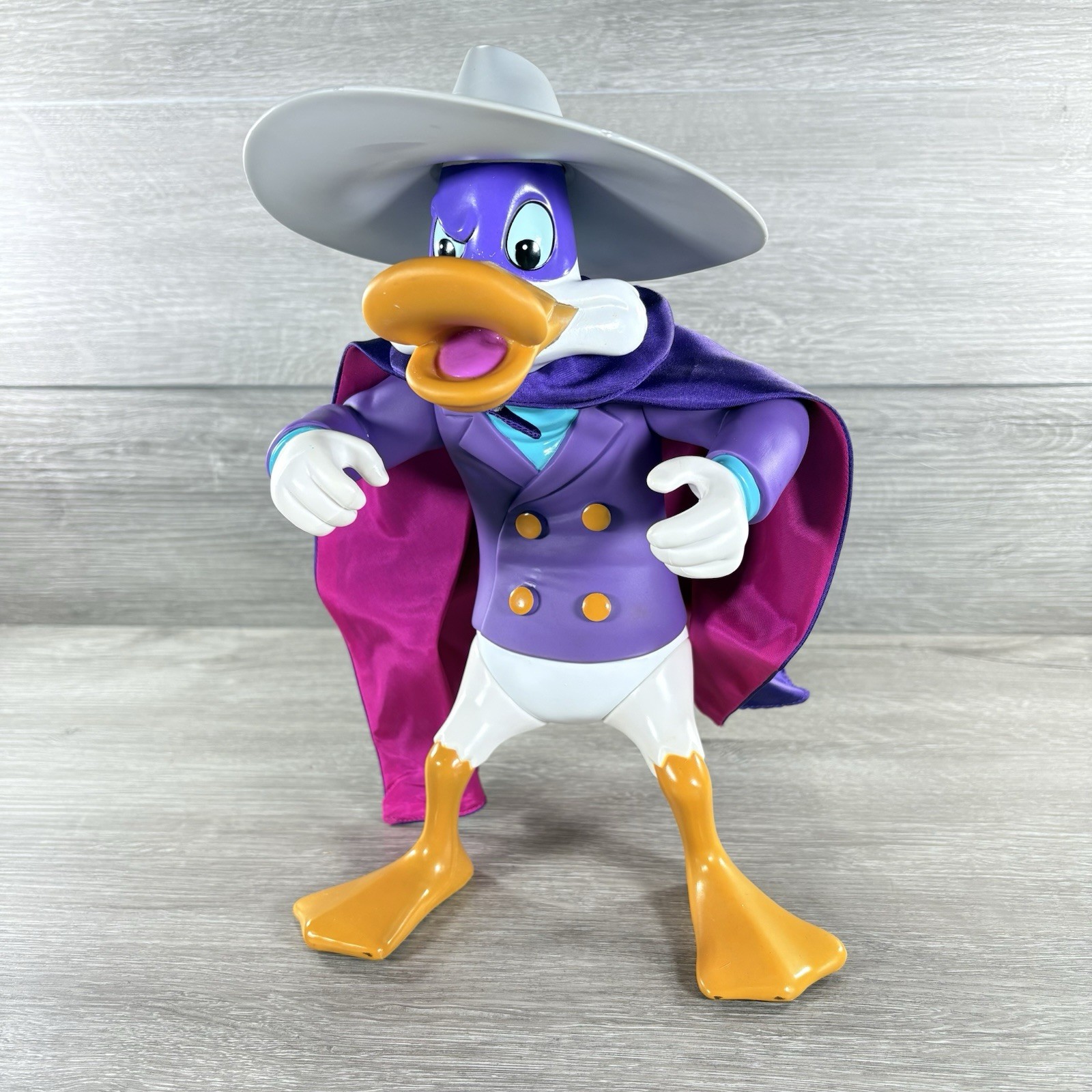 Vintage Disney DarkWing Duck 12” Figure Playmates 1991 100% Complete Original Vintage Disney DarkWing Duck 12” Figure Playmates 1991 100% Complete Original