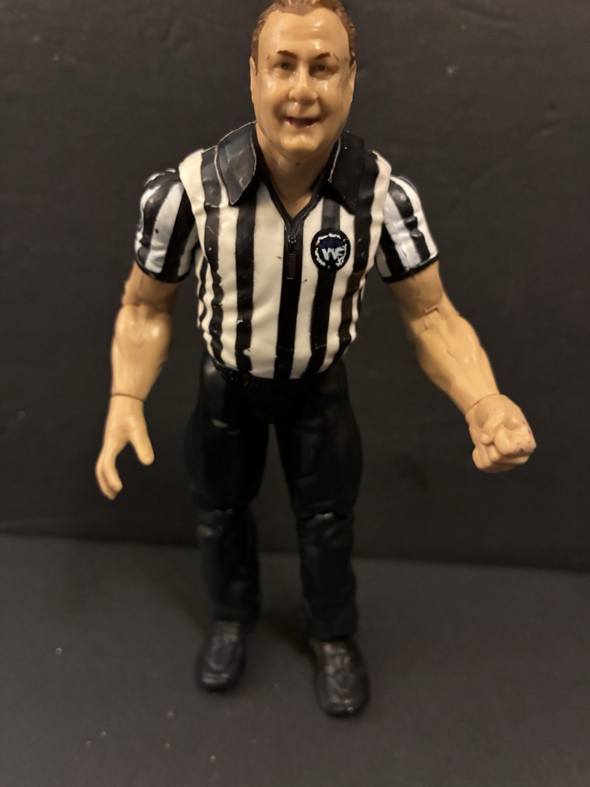 2002 WWF WWE Jakks Earl Hebner Referee Wrestling Figure Royal Rumble TTL NWA TN