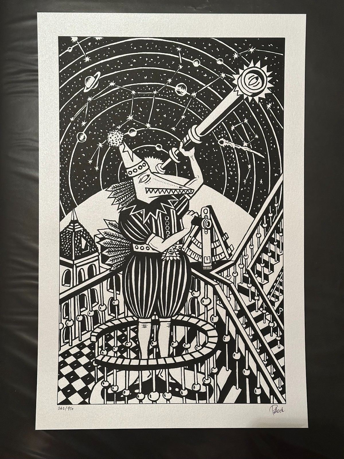 Phish Pollock Neo Astron Poster Stardream Silver #xxx/950