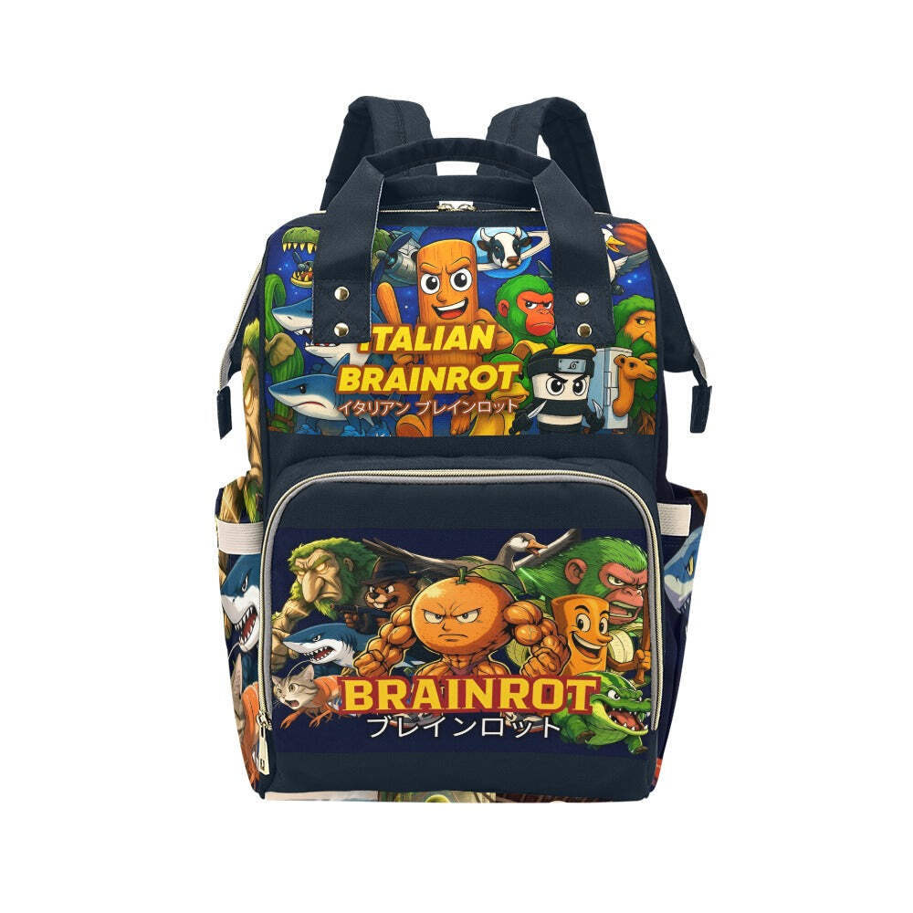 Italian Brainrot Tralalelo Chimpanzini Backpack