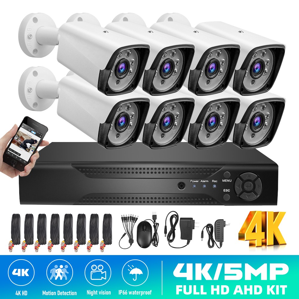 Camaras De Seguridad Para Casa Oficina Home Security Camera System 8 Cameras USA