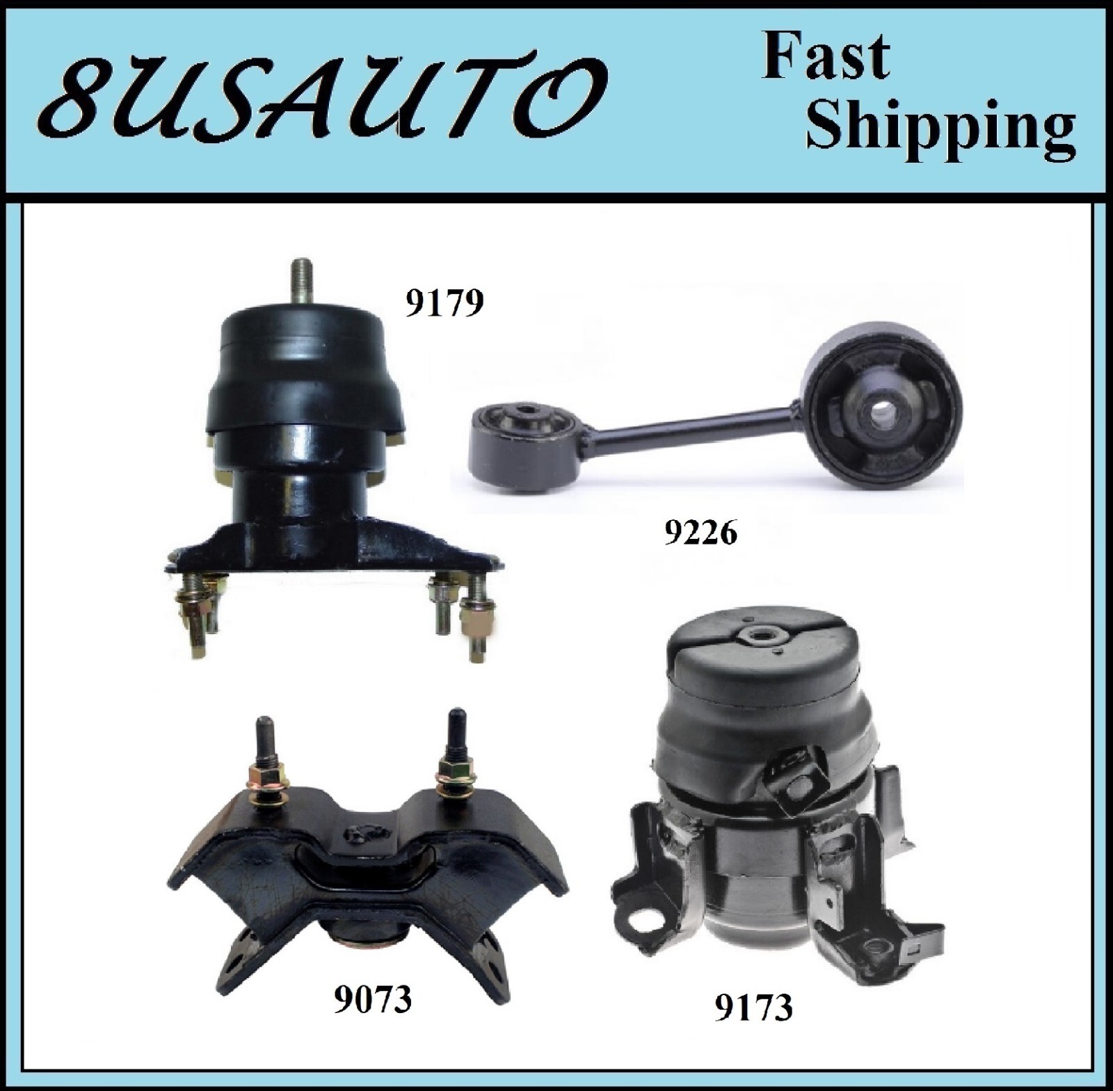 4PCS MOTOR & TRANS MOUNT FOR 1999-2003 LEXUS RX300 3.0L