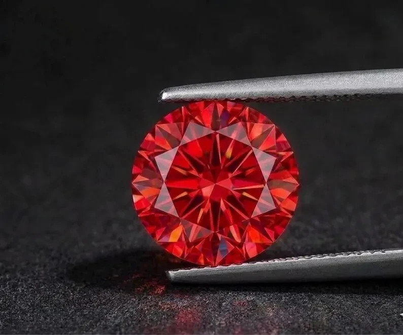 CERTIFIED 5.20 Ct Earth-Mined Natural red Diamond round cut LOOSE VVS1/ 11.5 mm