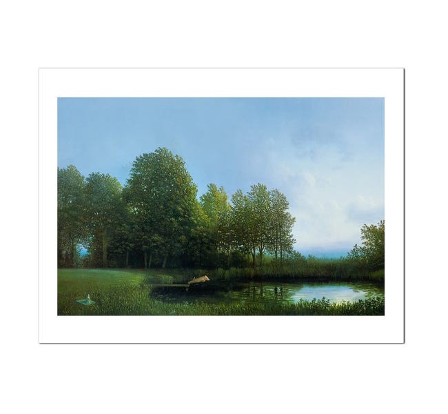 Koehler\'s Pig II by Michael Sowa Art Print Flying Diving Off Dock Poster 24x32 Koehler\'s Pig II by Michael Sowa Art Print Flying Diving Off Dock Poster 24x32