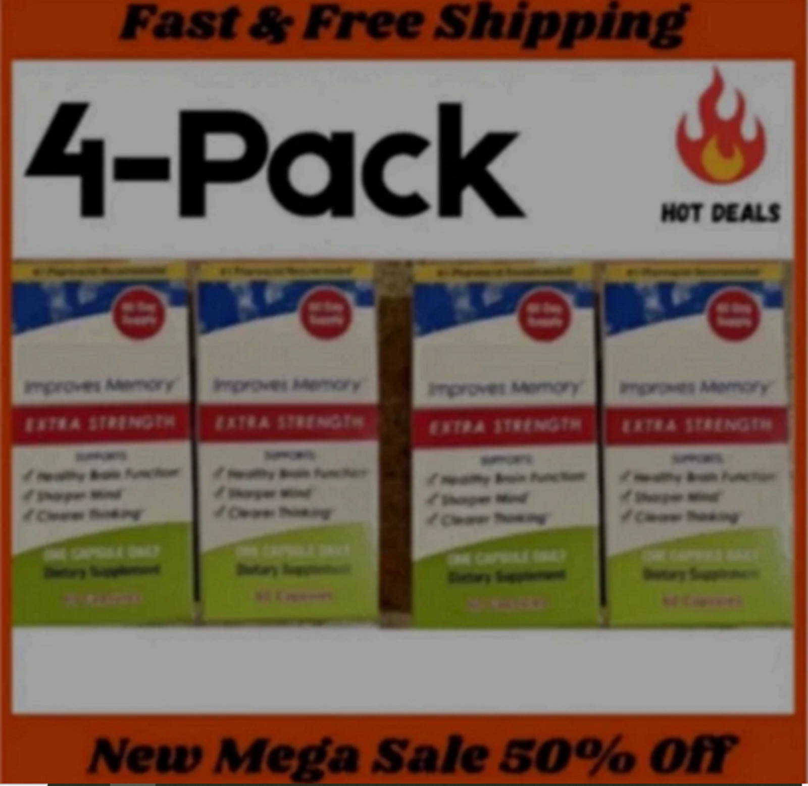 4Pack Capsules – 240 Count – 20mg – New –  – Ships From USA