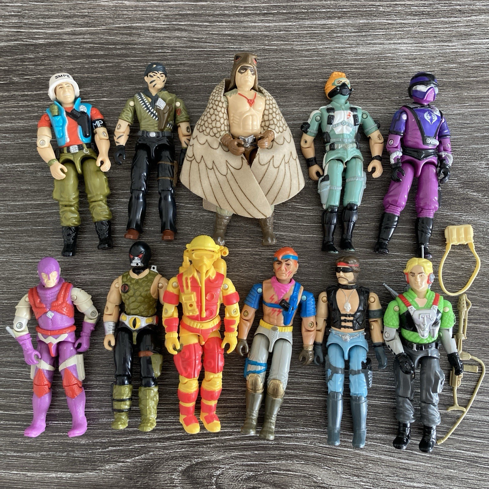 Vintage GI Joe ARAH 80s 90s Action Figures Lot of 11 Loose Incomplete 3.75 in