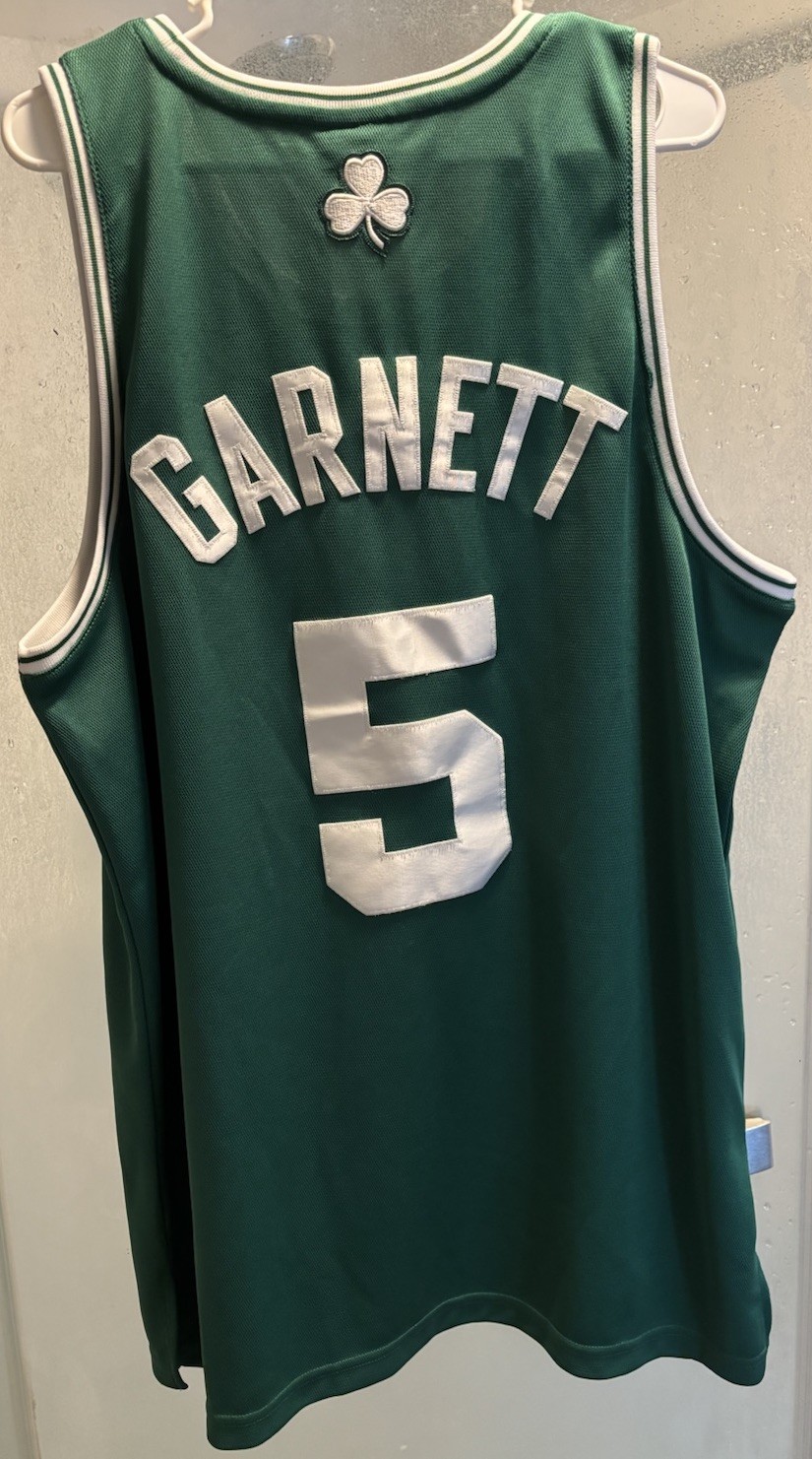 Kevin Garnett Boston Celtics Authentic NBA Jersey 44 L Adidas KG Big Ticket #5